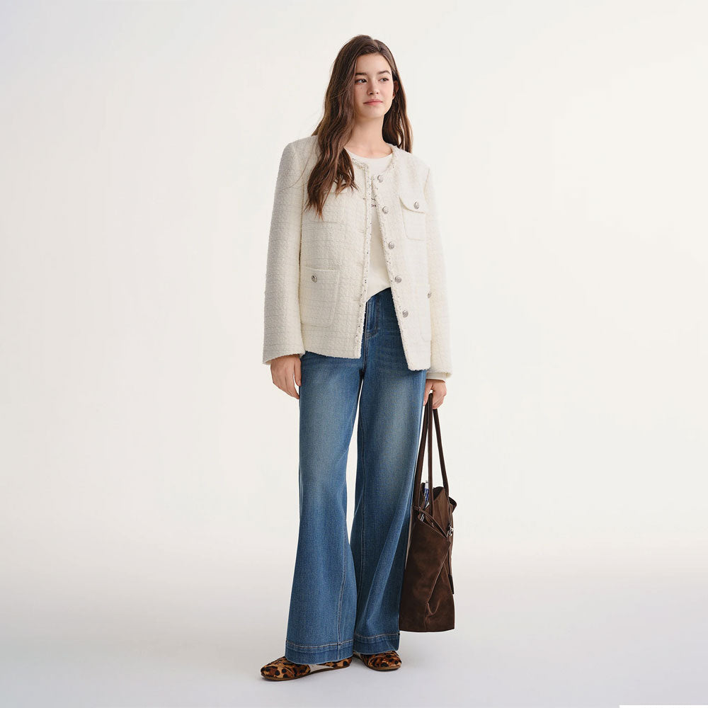 Embellished Tweed Braided Jacket
