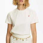Cotton Embroidered Short-Sleeve T-shirt
