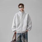 Irregular Deconstructed Stand-Collar Jacket