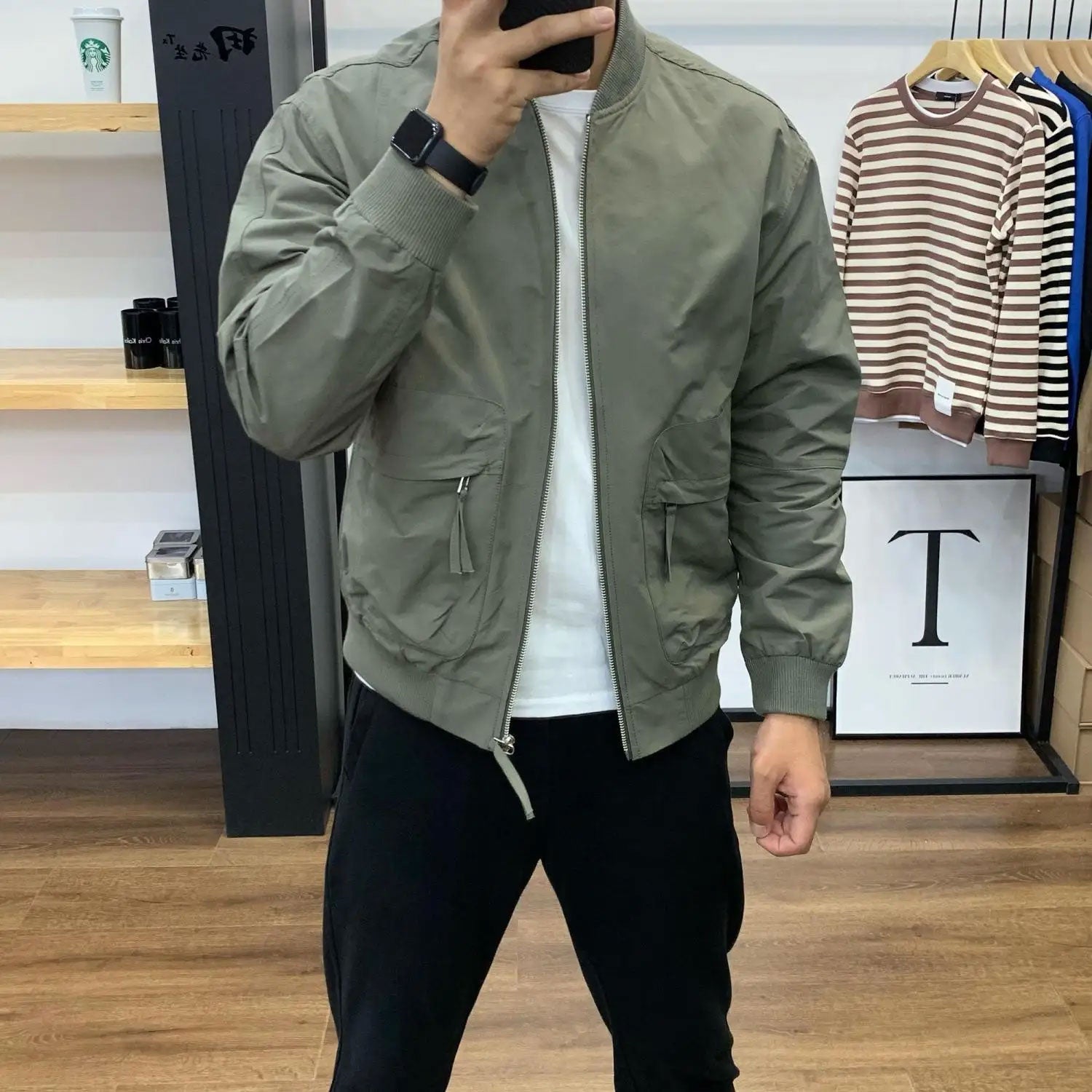 Slim Lapel Long-Sleeve Casual Jacket