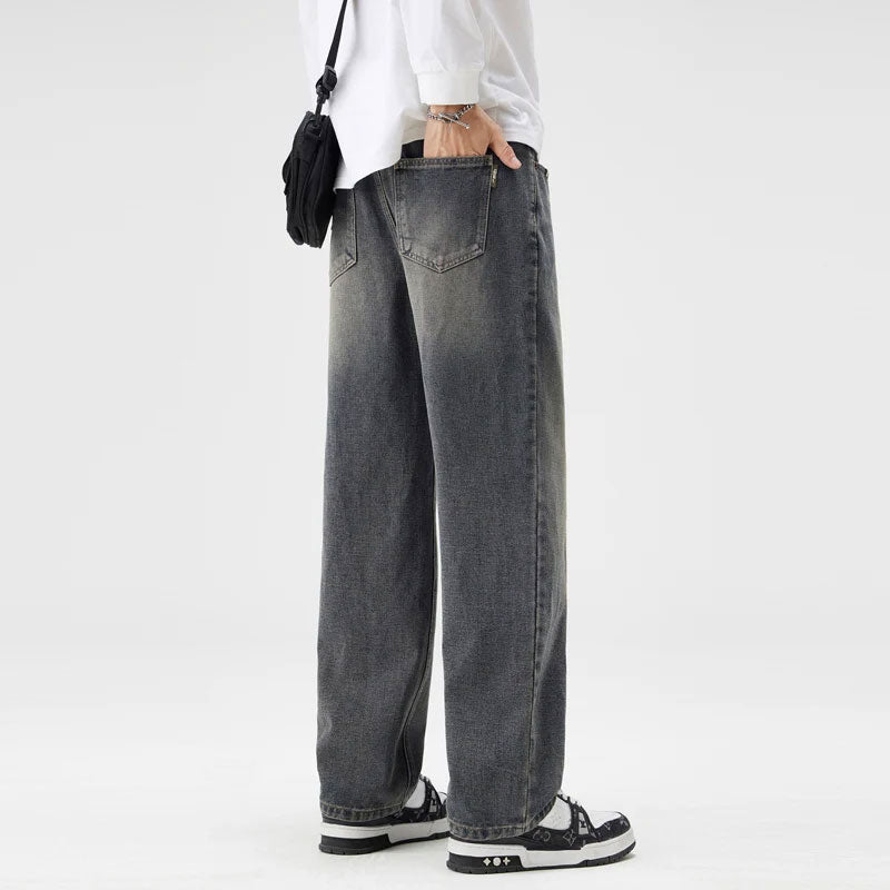 Men’s Retro Wash Straight Jeans