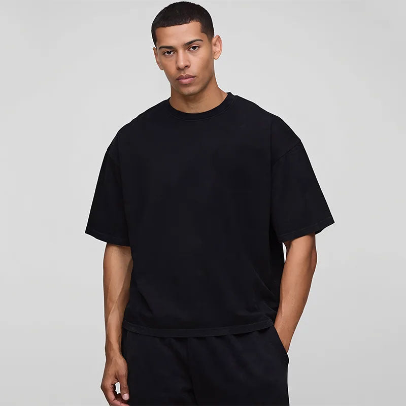 Heavyweight Oversized Cotton Crew T-Shirt