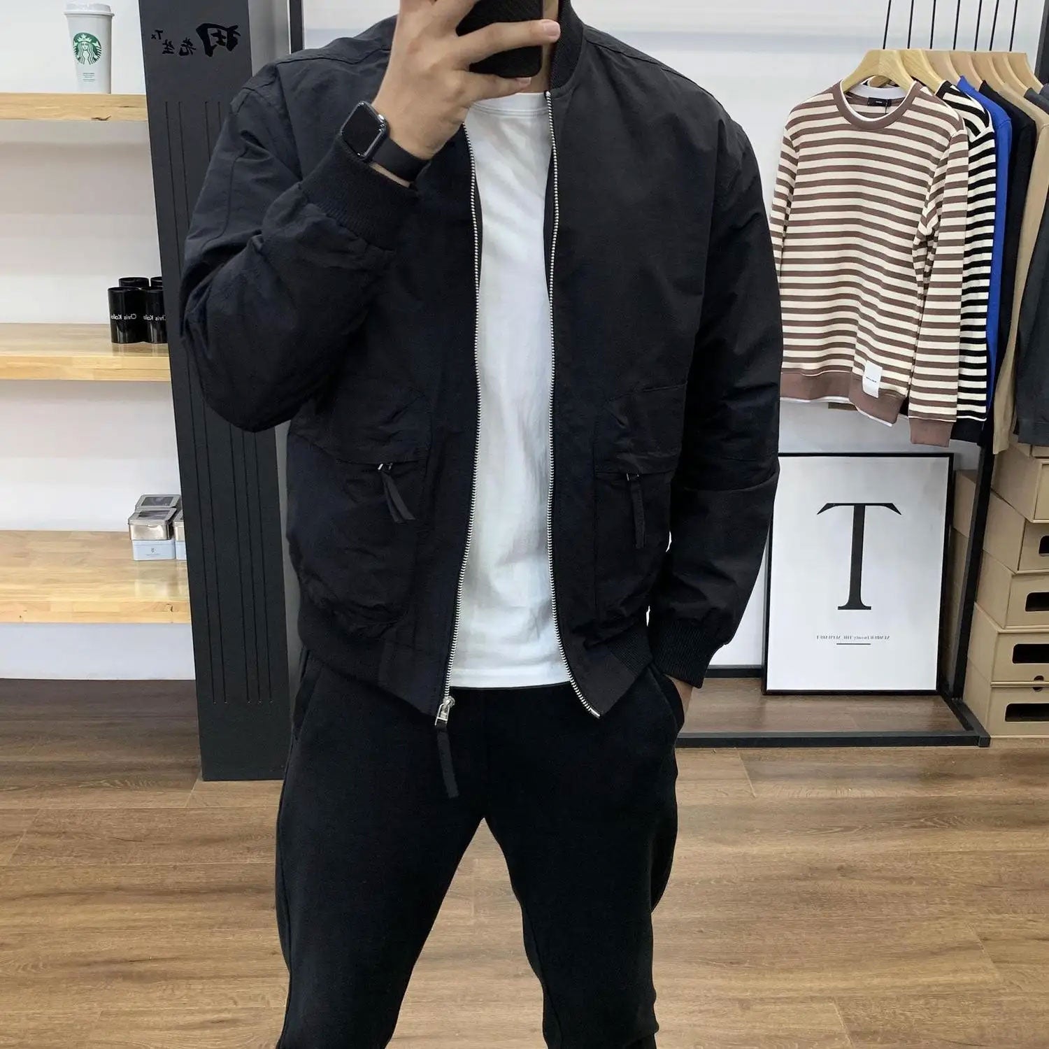 Slim Lapel Long-Sleeve Casual Jacket