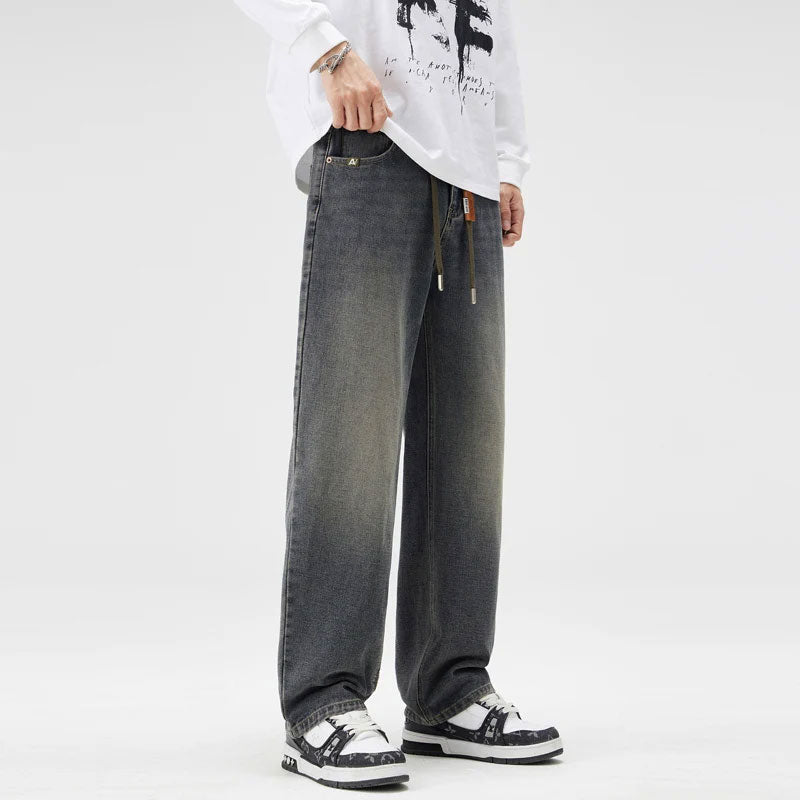 Men’s Retro Wash Straight Jeans