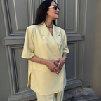 Butter-Yellow Oversized Blazer