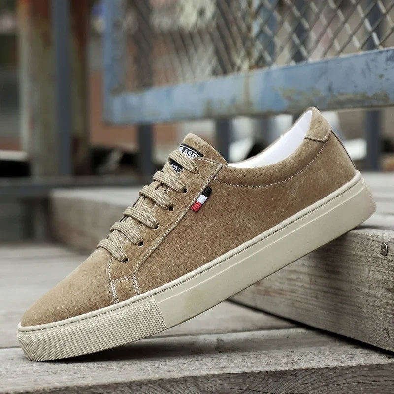 Lace-Up Genuine Leather Dress Sneaker