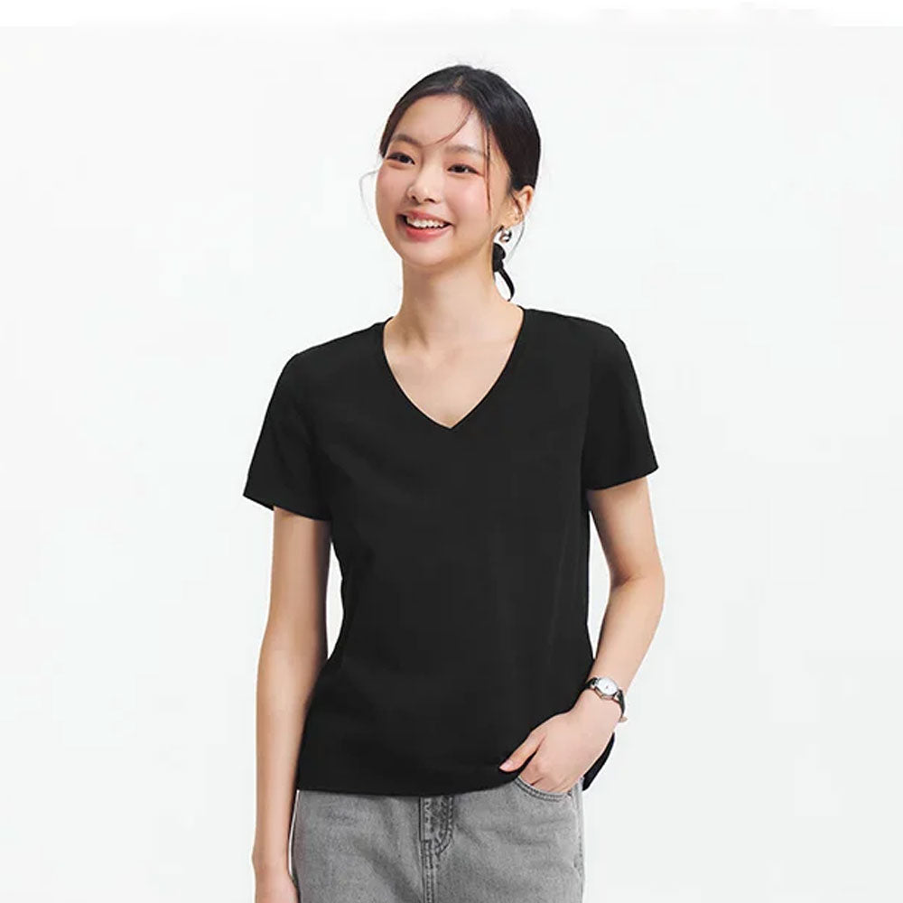 Antibacterial V-Neck Moisture-Wicking T-shirt