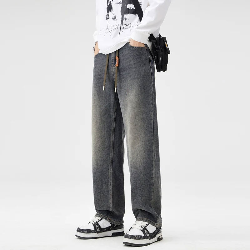 Men’s Retro Wash Straight Jeans