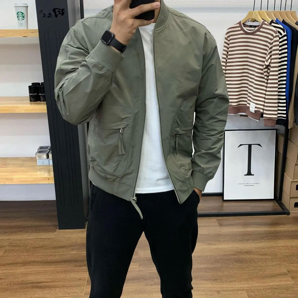 Slim Lapel Long-Sleeve Casual Jacket