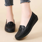 Soft Leather Slip-On Loafers