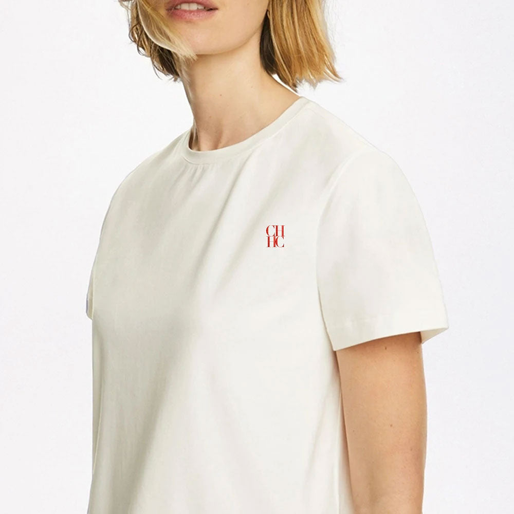 Cotton Embroidered Short-Sleeve T-shirt