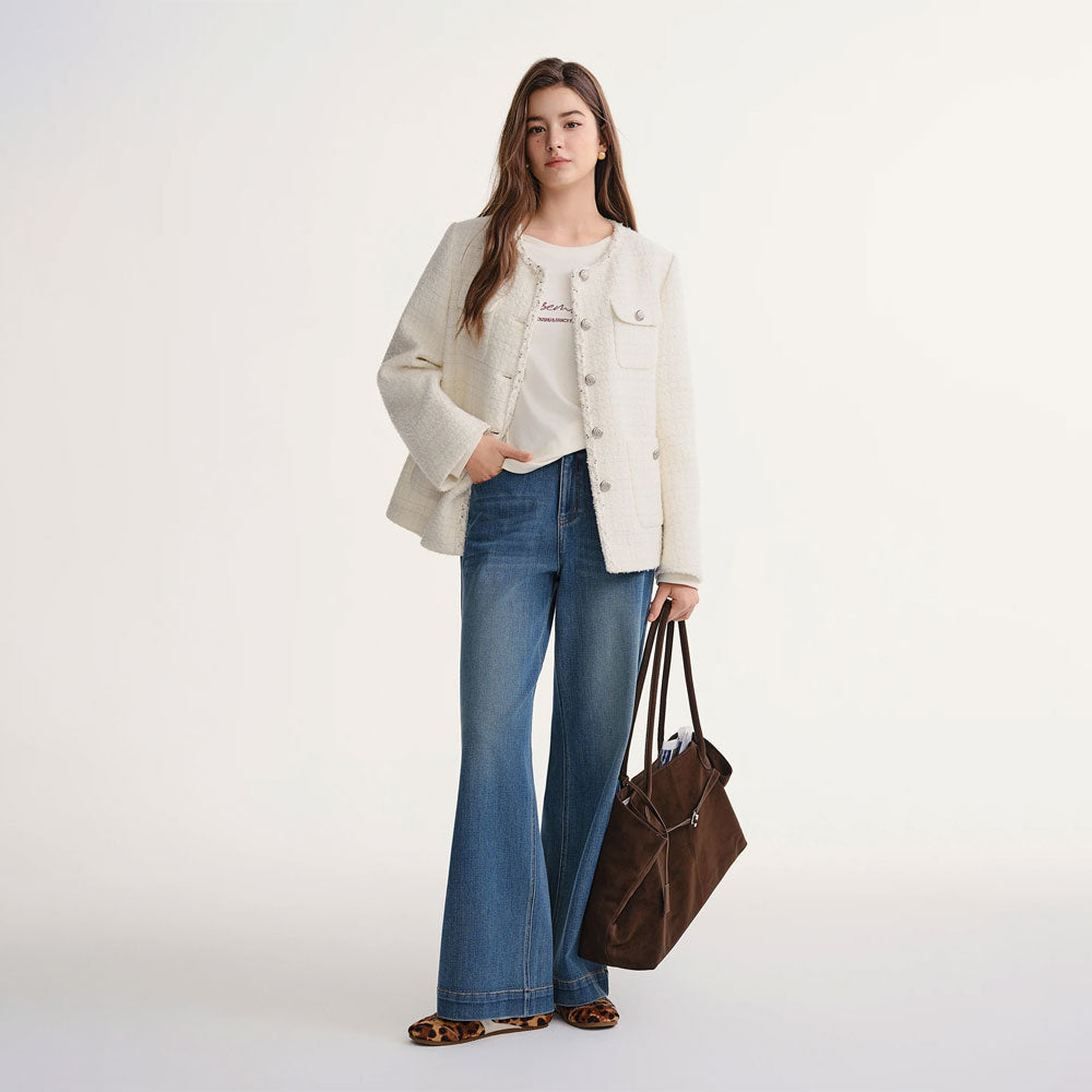 Embellished Tweed Braided Jacket