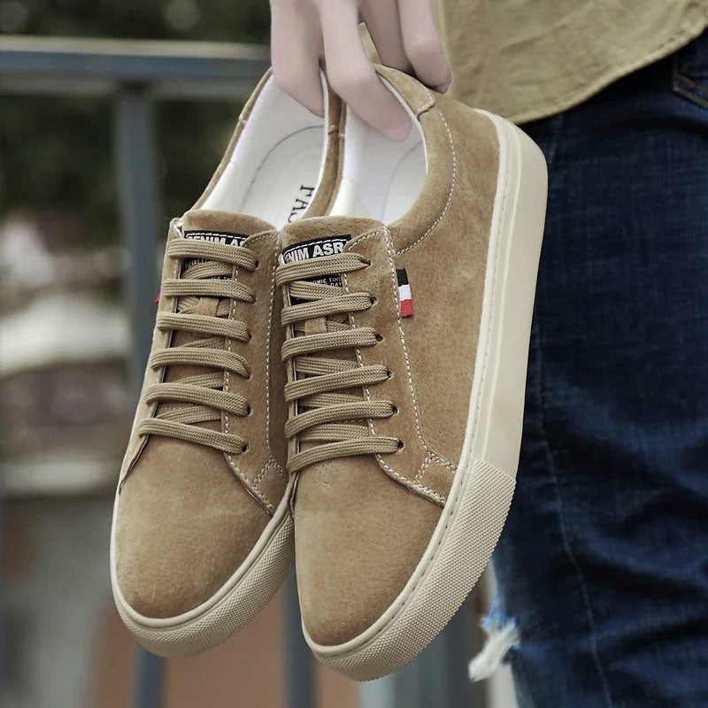 Lace-Up Genuine Leather Dress Sneaker