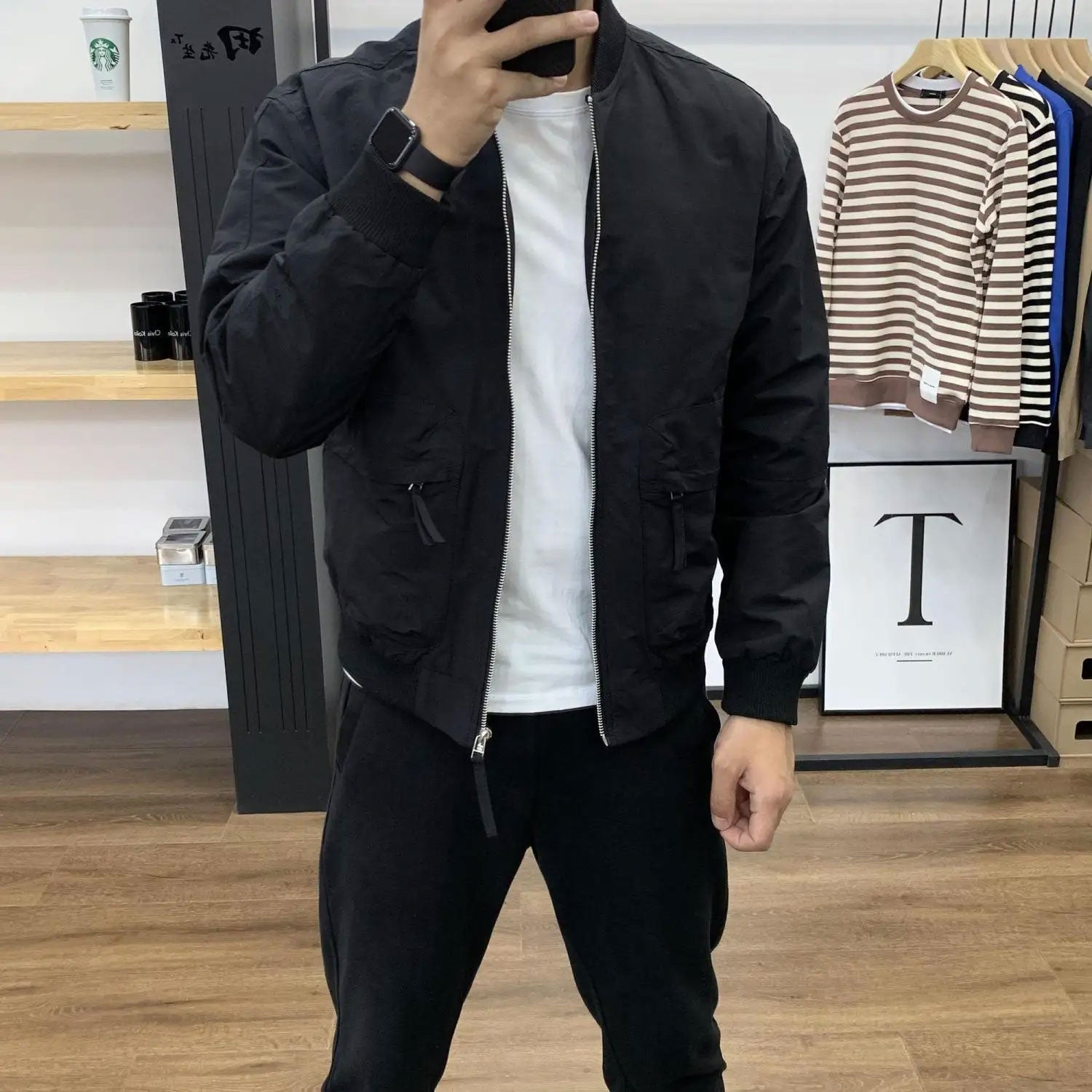 Slim Lapel Long-Sleeve Casual Jacket