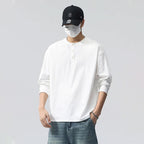 Minimalist Stand-Placket Pullover Blouse