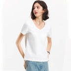 Antibacterial V-Neck Moisture-Wicking T-shirt