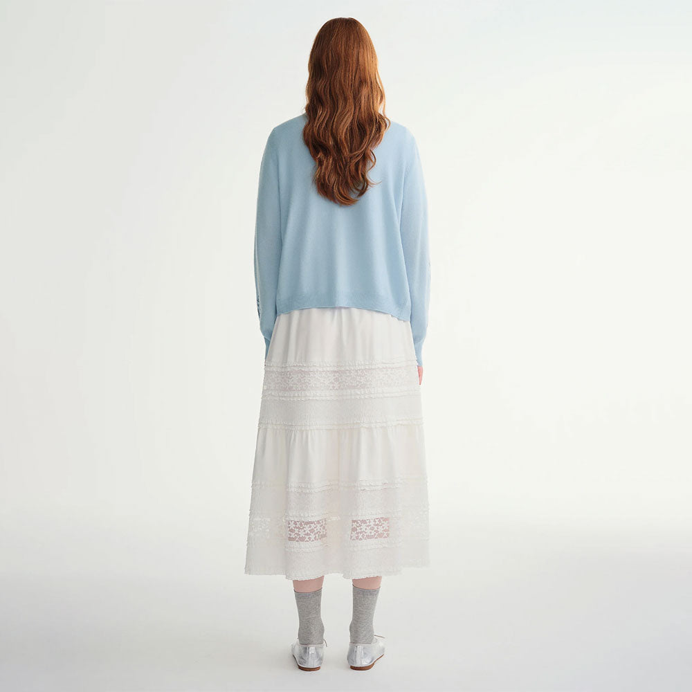 Pet-Motif Wool Knit Cardigan